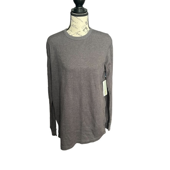 NWT -‎ Perry Ellis Waffle Knit Long Sleeve Sleep Shirt - Picture 1 of 5